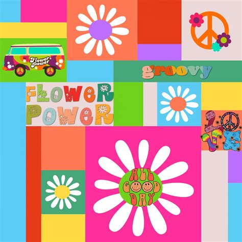 flower power pictures 1960's